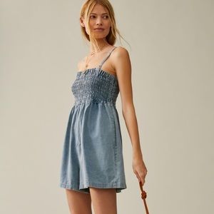 Anthropologie Smocked Pilcro Romper - NWT New with Tags